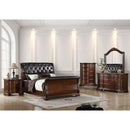 South Yorkshire Brown Cherry/Espresso 4 Pc. Queen Bedroom Set - Star USA Furniture Inc