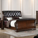 South Yorkshire Brown Cherry/Espresso Cal.King Bed - Star USA Furniture Inc