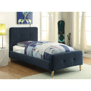 BARNEY Navy Twin Bed - Star USA Furniture Inc