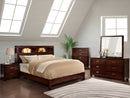 Gerico I Brown Cherry 4 Pc. Queen Bedroom Set - Star USA Furniture Inc