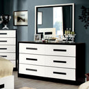 Rutger White/Black Dresser - Star USA Furniture Inc