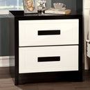 Rutger White/Black Night Stand - Star USA Furniture Inc