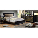 Golva Black/Taupe 4 Pc. Queen Bedroom Set - Star USA Furniture Inc