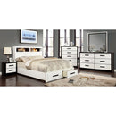 RUTGER White/Black 4 Pc. Queen Bedroom Set - Star USA Furniture Inc