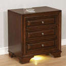Brandt Brown Cherry Night Stand - Star USA Furniture Inc