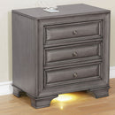 Brandt Gray Night Stand - Star USA Furniture Inc