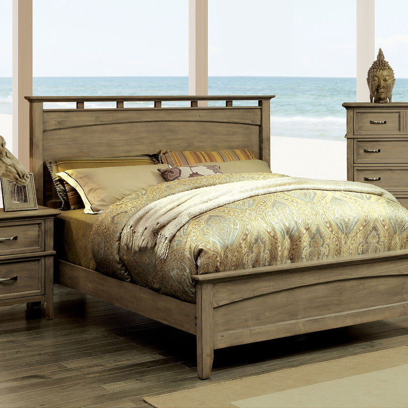 Loxley Weathered Oak Queen Bed