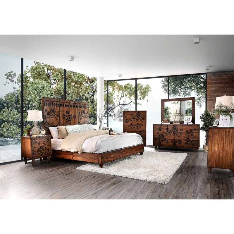 Amarantha Dark Oak 5 Pc. Queen Bedroom Set w/ 2NS