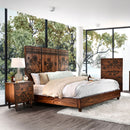 Amarantha Dark Oak Queen Bed - Star USA Furniture Inc