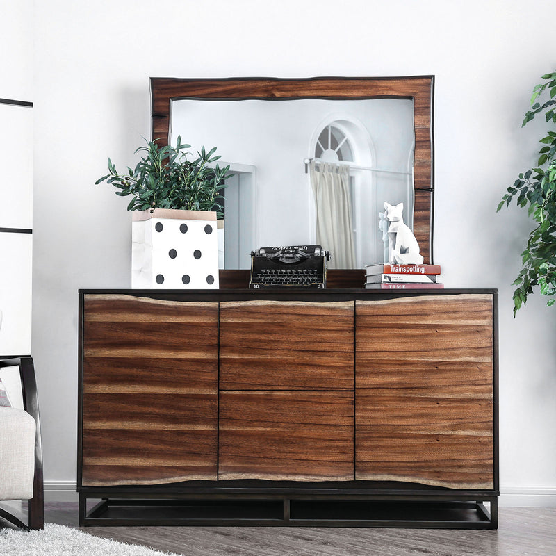 Fulton Dark Oak/Dark Walnut Dresser - Star USA Furniture Inc