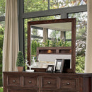 Tywyn Dark Oak Mirror - Star USA Furniture Inc