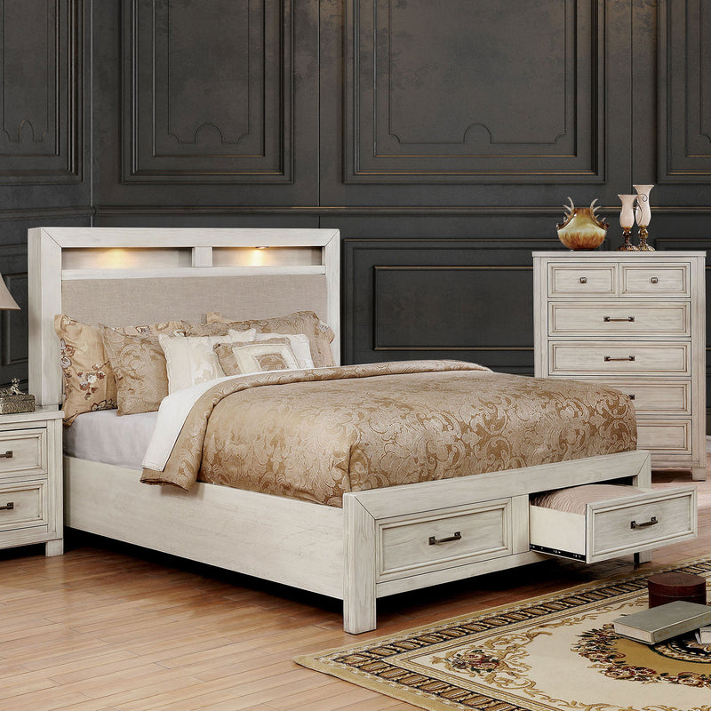 Tywyn Antique White Cal.King Bed