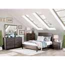 Rexburg Wire-Brushed Rustic Brown 4 Pc. Queen Bedroom Set - Star USA Furniture Inc