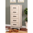 Strasburg Wire-Brushed White Swivel Chest - Star USA Furniture Inc