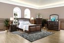 Litchville Brown Cherry 5 Pc. Queen Bedroom Set w/ Chest - Star USA Furniture Inc