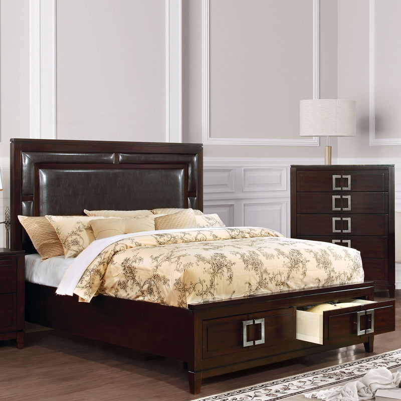 Balfour Brown Cherry E.King Bed
