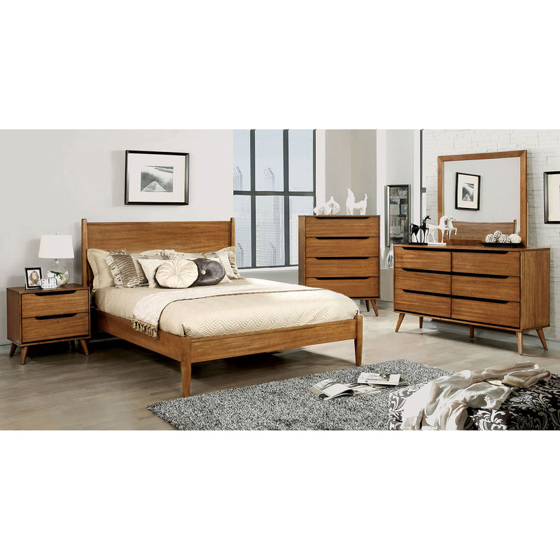 Lennart Oak 4 Pc. Queen Bedroom Set - Star USA Furniture Inc