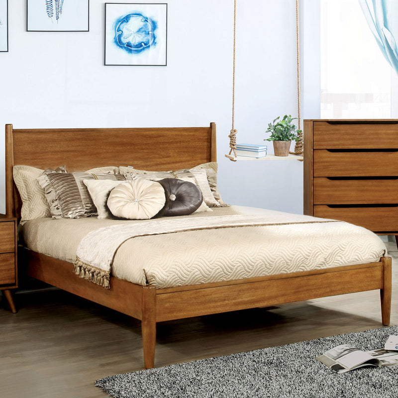 Lennart Oak Cal.King Bed - Star USA Furniture Inc