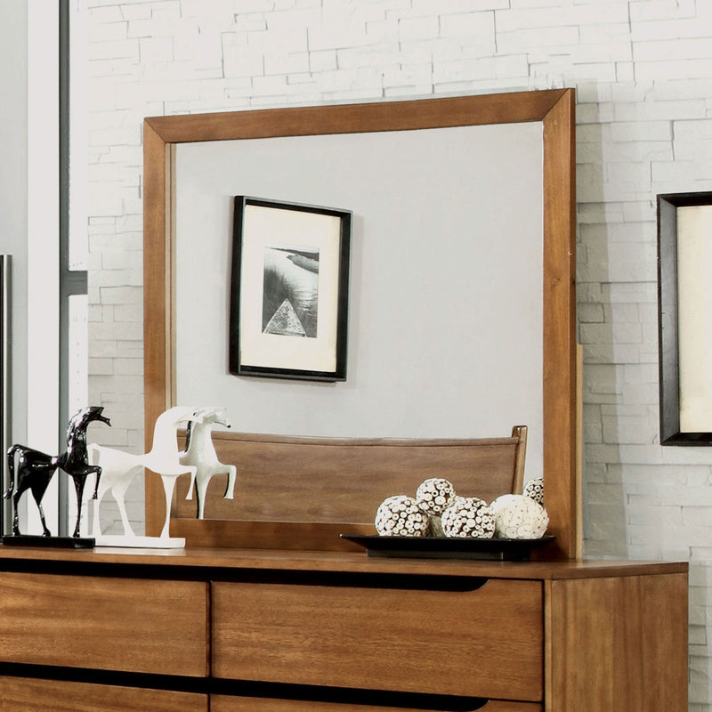 Lennart Oak Rectangular Mirror - Star USA Furniture Inc