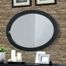 LENNART II Black Oval Mirror - Star USA Furniture Inc