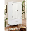 LENNART White Armoire - Star USA Furniture Inc