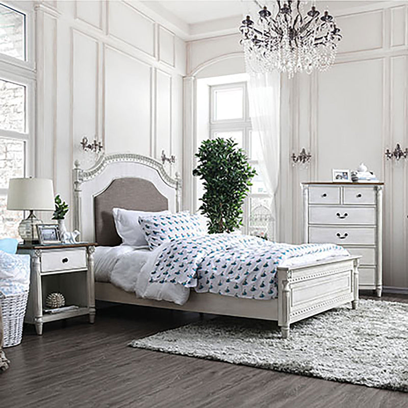 Hesperia Antique White Cal.King Bed