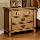PIONEER Weathered Elm Night Stand - Star USA Furniture Inc