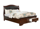 Merida Brown Cherry E.King Bed - Star USA Furniture Inc
