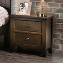 Westhope Dark Walnut Night Stand w/ USB Outlet - Star USA Furniture Inc