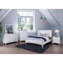 Deanne White 4 Pc. Queen Bedroom Set - Star USA Furniture Inc