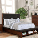 Knighton Brown Cherry/Dark Brown E.King Bed - Star USA Furniture Inc
