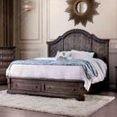 Amadora Walnut Queen Bed - Star USA Furniture Inc