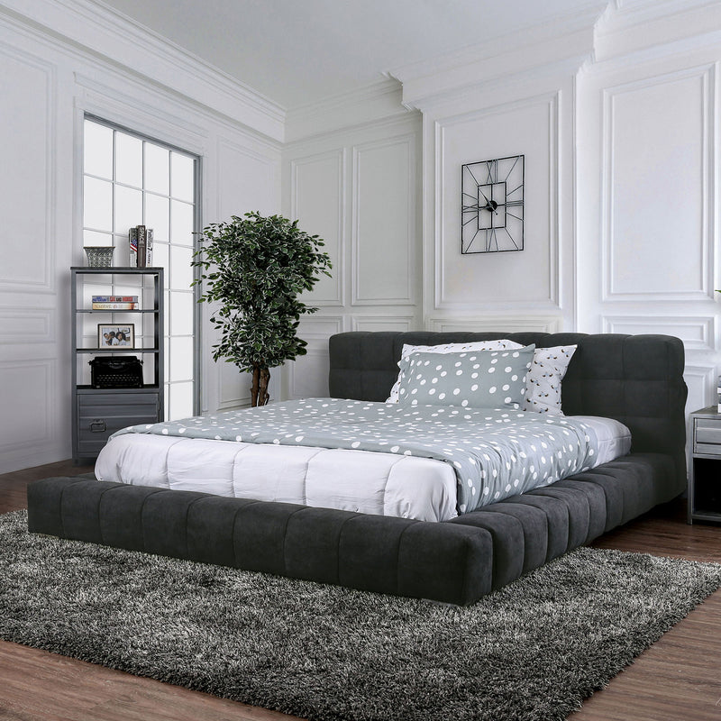 Wolsey Dark Gray Cal.King Bed - Star USA Furniture Inc