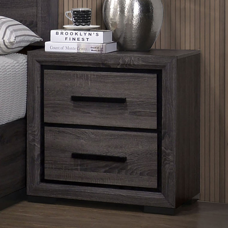 Conwy Gray Night Stand - Star USA Furniture Inc