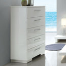 Christie Glossy White Chest - Star USA Furniture Inc