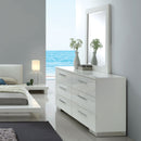 Christie Glossy White Dresser - Star USA Furniture Inc