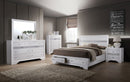 Chrissy White 5 Pc. Queen Bedroom Set w/ 2NS - Star USA Furniture Inc