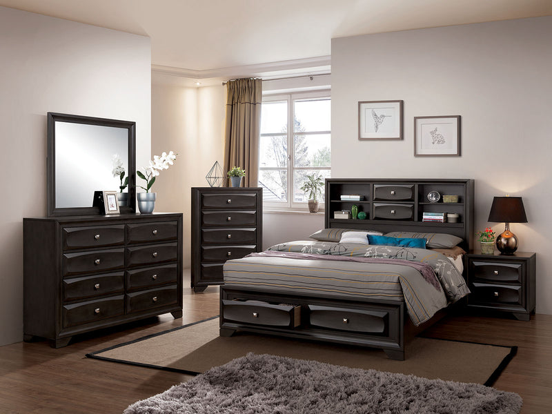Carlynn Gray 5 Pc. Queen Bedroom Set w/ Chest