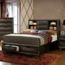 NIKOMEDES Espresso Cal.King Bed - Star USA Furniture Inc