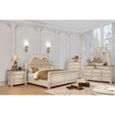 Ammanford Antique Whitewash 5 Pc. Queen Bedroom Set w/ 2NS - Star USA Furniture Inc