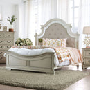 Pembroke Antique Whitewash Queen Bed - Star USA Furniture Inc