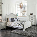 Daria Antique White Cal.King Bed - Star USA Furniture Inc