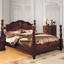 Tuscan II Glossy Dark Pine Cal.King Bed - Star USA Furniture Inc