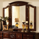 Tuscan II Glossy Dark Pine Tri-Fold Mirror - Star USA Furniture Inc