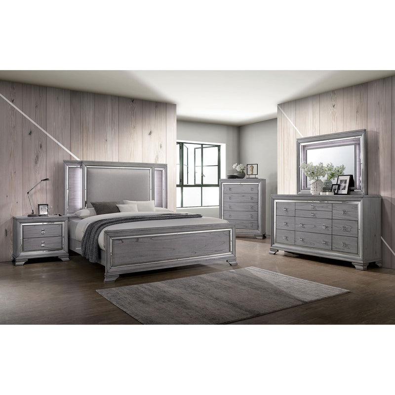 Alanis Light Gray 4 Pc. Queen Bedroom Set
