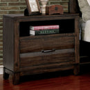 Agapetos Walnut Night Stand - Star USA Furniture Inc