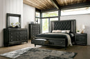Demetria Metallic Gray 5 Pc. Queen Bedroom Set w/ Chest - Star USA Furniture Inc