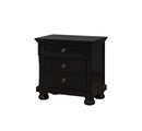 Castor Black Night Stand - Star USA Furniture Inc
