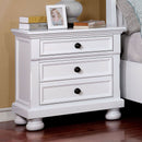 Castor White Night Stand - Star USA Furniture Inc