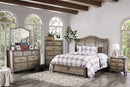 BELGRADE II Rustic Natural Tone 5 Pc. Queen Bedroom Set w/ Chest - Star USA Furniture Inc